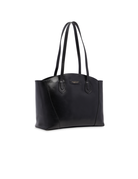 Borsa shopping in pelle The Bridge Magda – Nero/Oro - foto 2