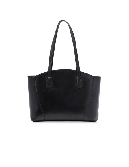 Borsa shopping in pelle The Bridge Magda – Nero/Oro - foto 3
