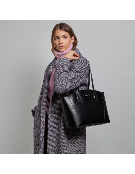 Borsa shopping in pelle The Bridge Magda – Nero/Oro - foto 5