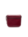 Borsa a tracolla piccola in pelle con patta The Bridge Mia – Barolo/Oro