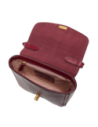 Borsa a tracolla piccola in pelle con patta The Bridge Mia – Barolo/Oro
