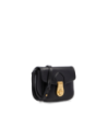 Borsa a tracolla piccola in pelle con patta The Bridge Mia – Nero/Oro Borsa a tracolla piccola in pelle con patta The Bridge Mia – Nero/Oro