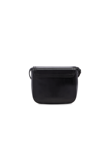 Borsa a tracolla piccola in pelle con patta The Bridge Mia – Nero/Oro - foto 3