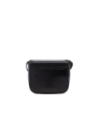Borsa a tracolla piccola in pelle con patta The Bridge Mia – Nero/Oro Borsa a tracolla piccola in pelle con patta The Bridge Mia – Nero/Oro