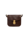 Borsa a tracolla media in pelle The Bridge Mia – Moka/Oro