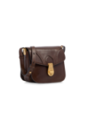 Borsa a tracolla media in pelle The Bridge Mia – Moka/Oro