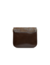 Borsa a tracolla in pelle effetto cavallino The Bridge Mia Wow – Moka/Azzurro