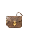 Borsa a tracolla in pelle cracklé The Bridge Mia Wow – Moka/Oro