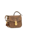 Borsa a tracolla in pelle cracklé The Bridge Mia Wow – Moka/Oro