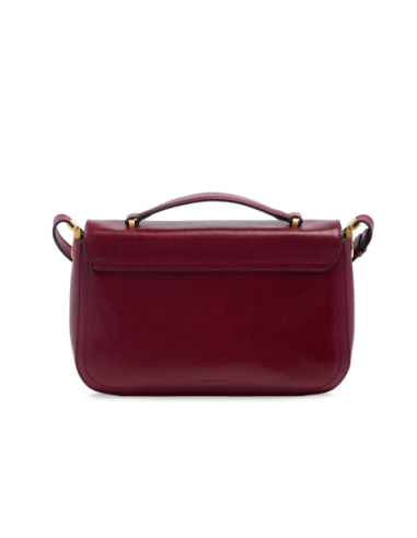 Borsa a mano in pelle con tracolla The Bridge Mia – Barolo/Oro - foto 3
