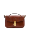 Borsa a mano in pelle con tracolla The Bridge Mia – Marrone/Oro Borsa a mano in pelle con tracolla The Bridge Mia – Marrone/Oro