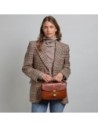 Borsa a mano in pelle con tracolla The Bridge Mia – Marrone/Oro Borsa a mano in pelle con tracolla The Bridge Mia – Marrone/Oro