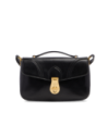 Borsa a mano in pelle con tracolla The Bridge Mia – Nero/Oro