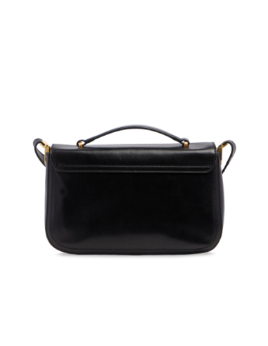 Borsa a mano in pelle con tracolla The Bridge Mia – Nero/Oro - foto 3