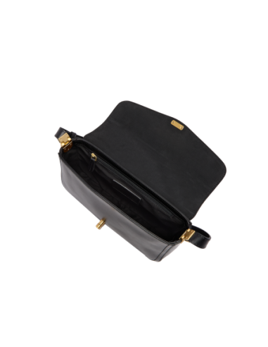 Borsa a mano in pelle con tracolla The Bridge Mia – Nero/Oro - foto 4