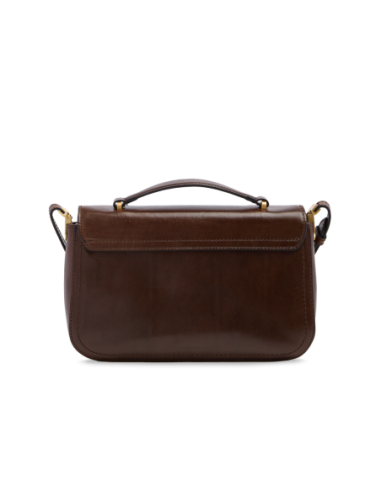 Borsa a mano in pelle con tracolla The Bridge Mia – Moka/Oro - foto 3