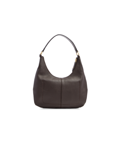 Borsa hobo morbida in pelle martellata The Bridge Martina – Moka/Oro - foto 3