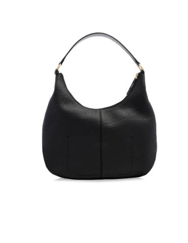 Borsa hobo grande in pelle con tasca frontale The Bridge Martina – Nero/Oro - foto 3
