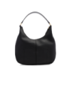 Borsa hobo grande in pelle con tasca frontale The Bridge Martina – Nero/Oro
