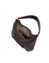 Borsa hobo grande in pelle con tasca frontale The Bridge Martina – Moka/Oro