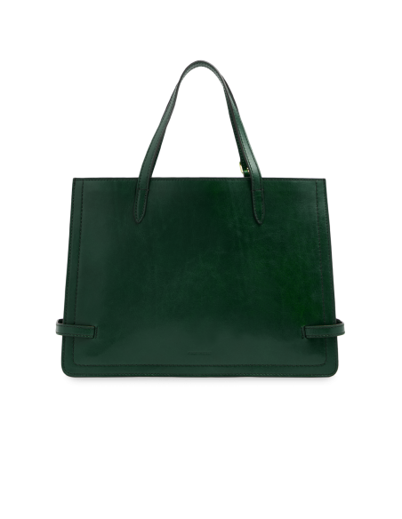 Borsa shopping in pelle con tracolla regolabile The Bridge Monica – Pino/Oro - foto 3