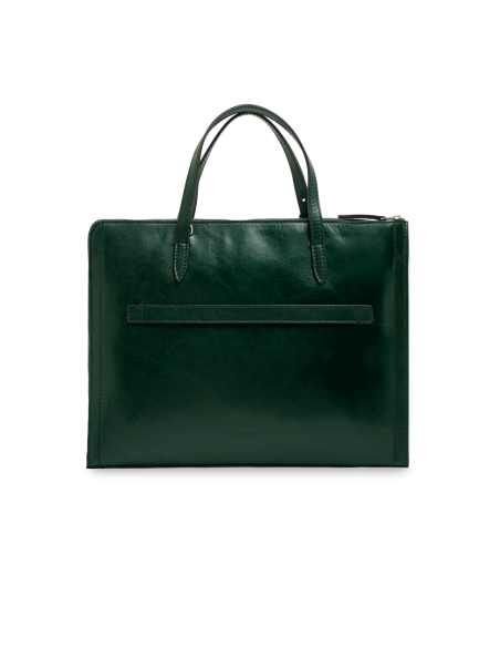 Borsa porta pc donna in pelle The Bridge Monica – Pino/Oro - foto 3