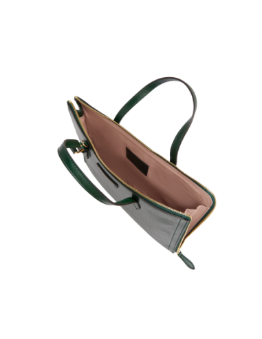 Borsa porta pc donna in pelle The Bridge Monica – Pino/Oro - foto 4