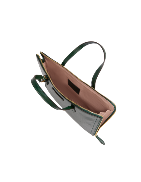 Borsa porta pc donna in pelle The Bridge Monica – Pino/Oro - foto 4