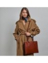 Borsa porta pc donna in pelle The Bridge Monica – Marrone/Oro Borsa porta pc donna in pelle The Bridge Monica – Marrone/Oro