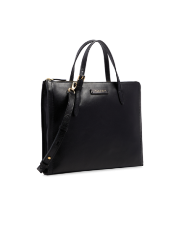 Borsa porta pc donna in pelle The Bridge Monica – Nero/Oro - foto 2