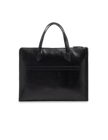Borsa porta pc donna in pelle The Bridge Monica – Nero/Oro - foto 3
