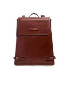 Zaino donna in pelle The Bridge Monica – Marrone/Oro - foto 1