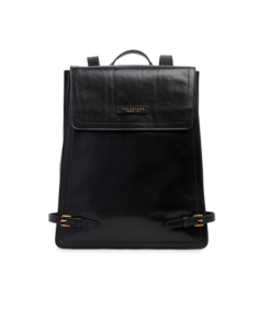 Zaino donna in pelle The Bridge Monica – Nero/Oro - foto 1