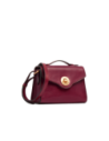 Borsa a tracolla in pelle con chiusura gioiello The Bridge Irene – Barolo/Oro Borsa a tracolla in pelle con chiusura gioiello The Bridge Irene – Barolo/Oro