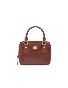 Bauletto in pelle con tracolla The Bridge Story Donna – Marrone/Oro - foto 1