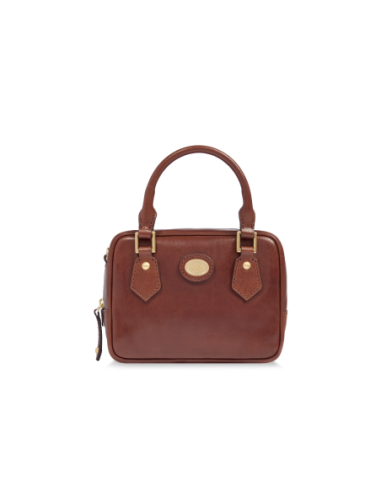 Bauletto in pelle con tracolla The Bridge Story Donna – Marrone/Oro - foto 1