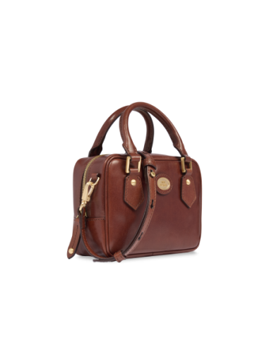 Bauletto in pelle con tracolla The Bridge Story Donna – Marrone/Oro - foto 2
