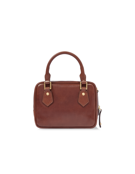 Bauletto in pelle con tracolla The Bridge Story Donna – Marrone/Oro - foto 3