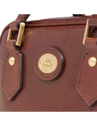 Bauletto in pelle con tracolla The Bridge Story Donna – Marrone/Oro - foto 5