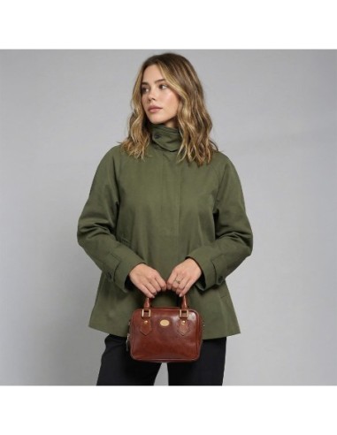 Bauletto in pelle con tracolla The Bridge Story Donna – Marrone/Oro - foto 6