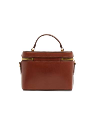 Mini bauletto in pelle con manico gioiello The Bridge Story Donna – Marrone/Oro - foto 3