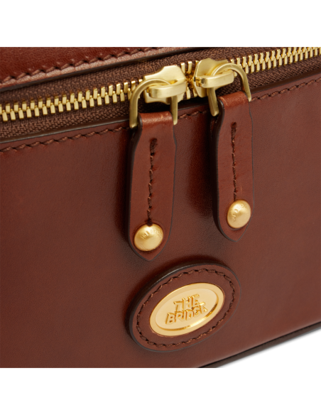 Mini bauletto in pelle con manico gioiello The Bridge Story Donna – Marrone/Oro - foto 5