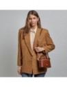 Mini bauletto in pelle con manico gioiello The Bridge Story Donna – Marrone/Oro