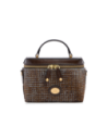 Mini bauletto in pelle effetto cavallino The Bridge Story Donna – Moka/Azzurro