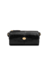 Borsa a tracolla cilindrica in pelle The Bridge Story Donna – Nero/Oro