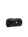 Borsa a tracolla cilindrica in pelle The Bridge Story Donna – Nero/Oro
