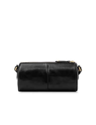 Borsa a tracolla cilindrica in pelle The Bridge Story Donna – Nero/Oro - foto 3
