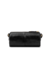 Borsa a tracolla cilindrica in pelle The Bridge Story Donna – Nero/Oro