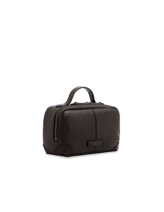 Beauty case in pelle The Bridge Travel Soft – Moka/Rutenio White - foto 1 2