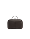 Beauty case in pelle The Bridge Travel Soft – Moka/Rutenio White